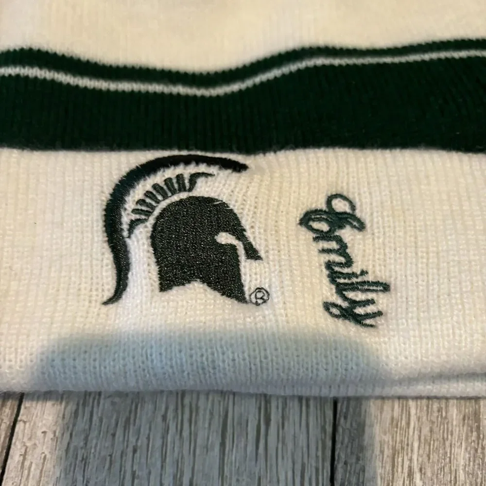 Zoozatz Michigan State Spartans Sparty  Winter Hat Cap Toboggan One Size 